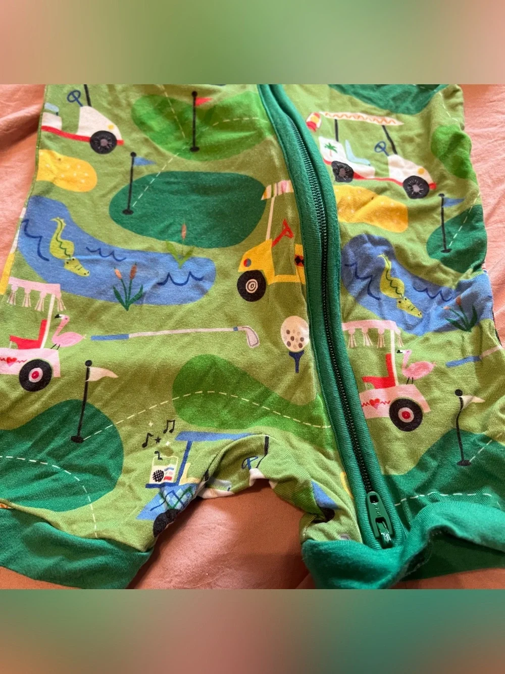 Little Sleepies Golf Print Shorty Zippy 0-3 Months